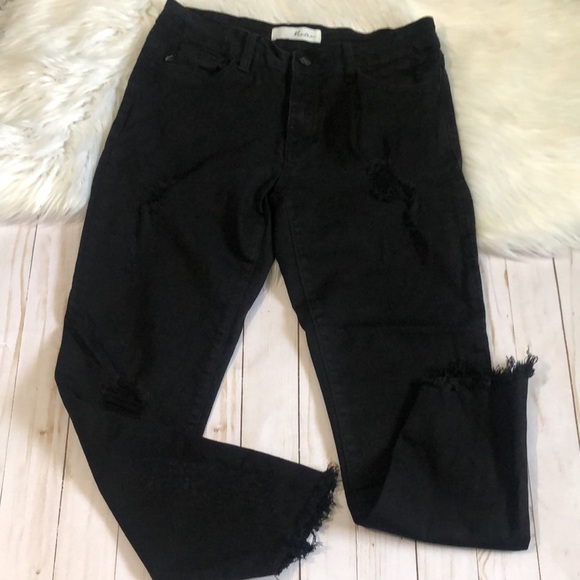 KanCan black distressed jeans size 9/28 EUC - Picture 3 of 12